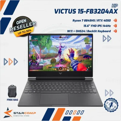 NOTEBOOK HP VICTUS 15-FB3204AX RYZEN 7-8845HS/16/512/RTX4050
