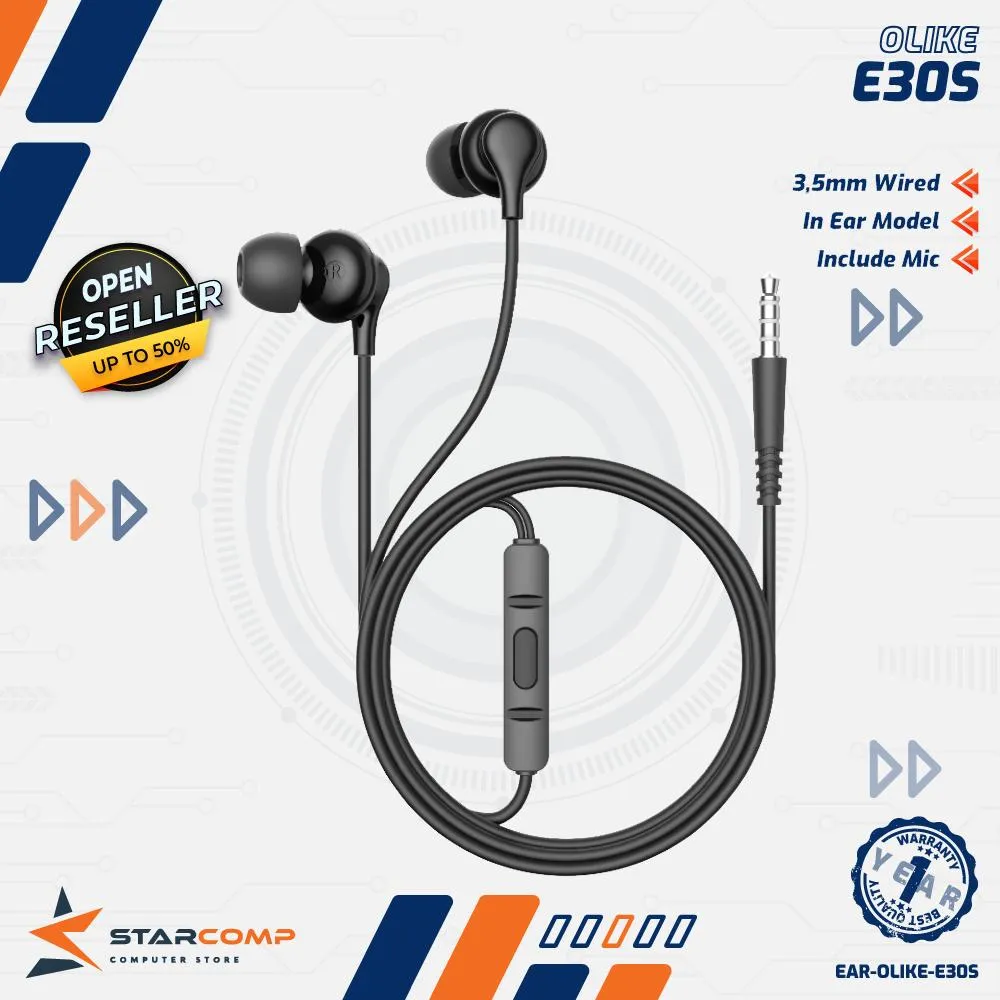 EARPHONE OLIKE WIRED E30S