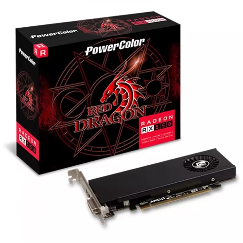 POWERCOLOR RX 550 4GB DDR5 RED DRAGON LOW PROFILE