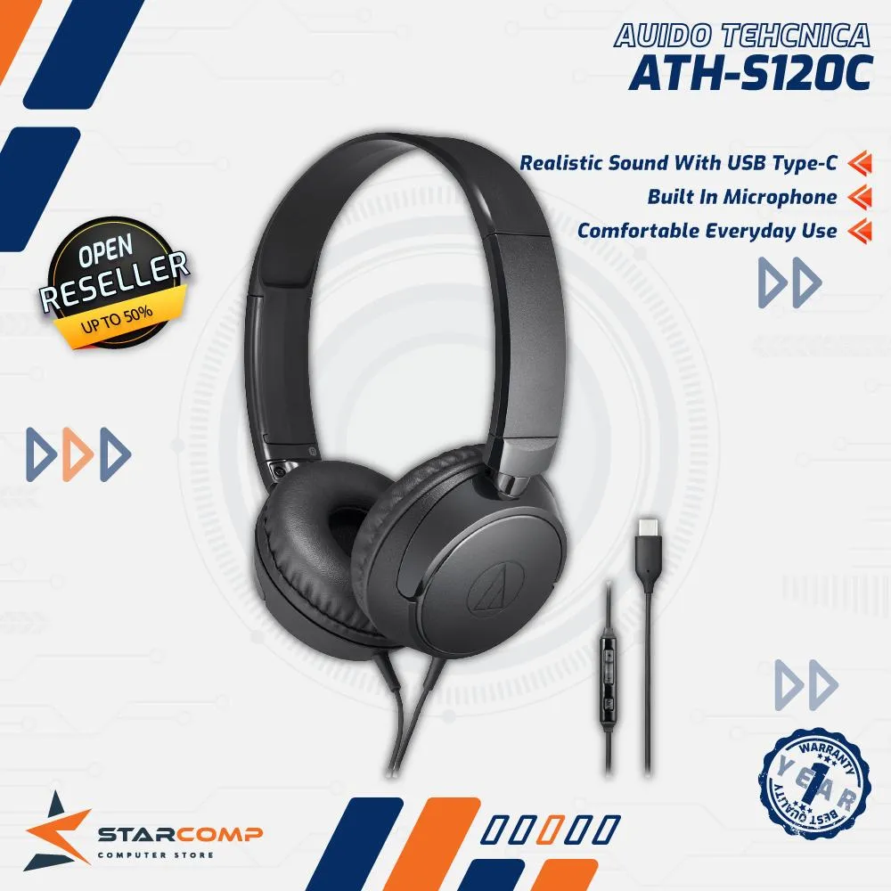 HEADSET AUDIO TECHNICA S120C