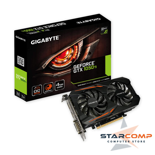 GIGABYTE VGA GEFORCEĀ® GTX 1050 TI OC 4G