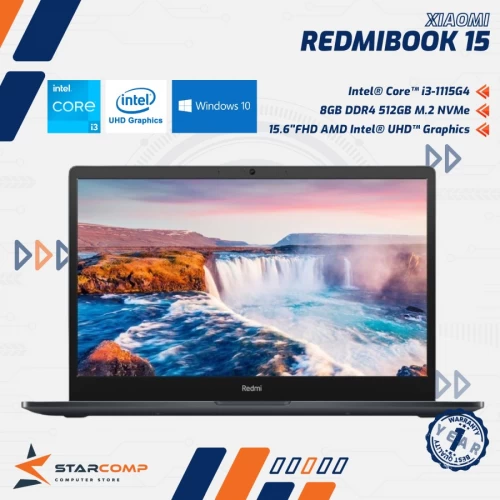 XIAOMI REDMIBOOK 15 | CORE I3-1115G4 8GB 512GB SSD 15.6" FHD
