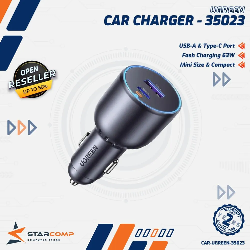 UGREEN CAR CHARGER 63W (35023)