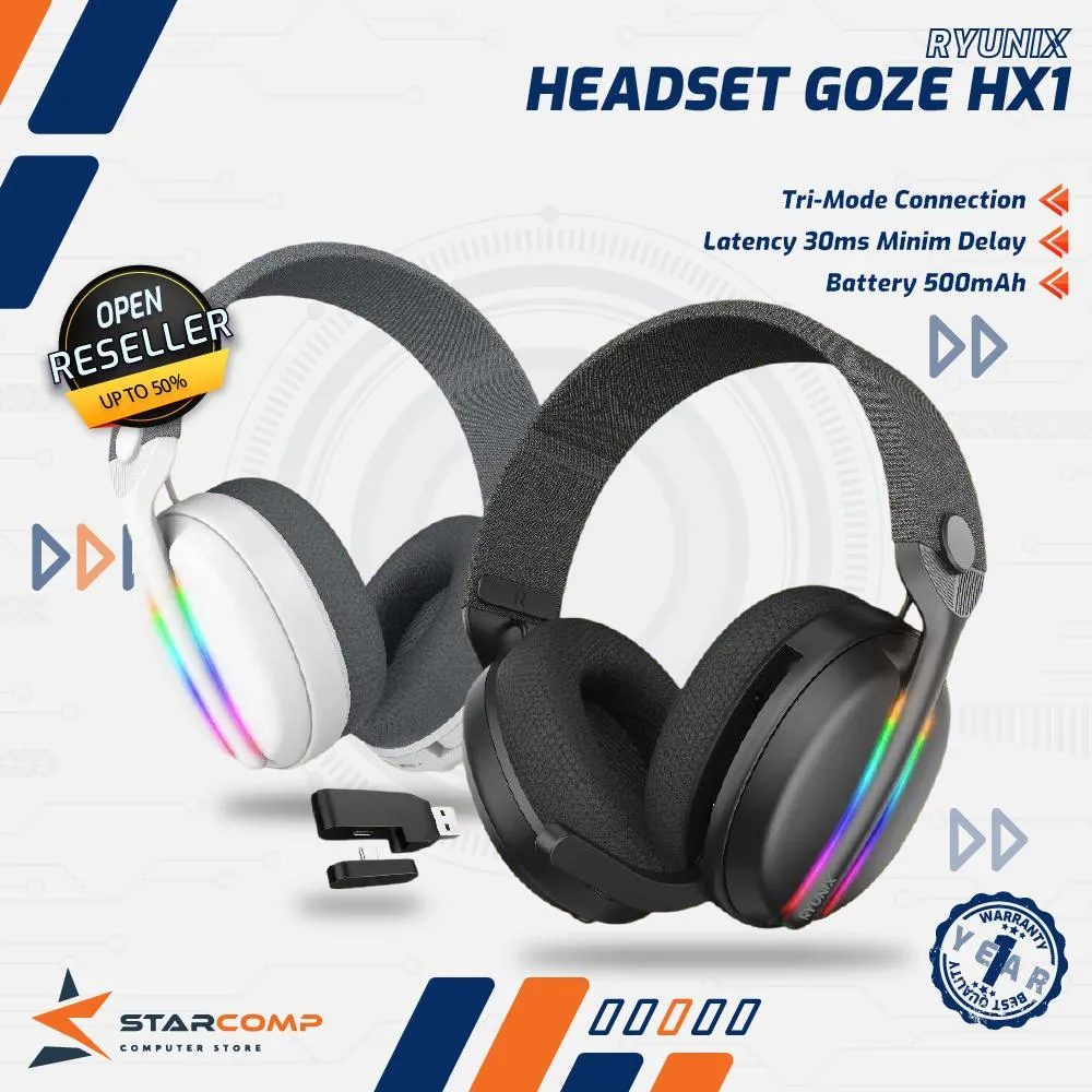 HEADSET RYUNIX 3 MODE GOZE HX1