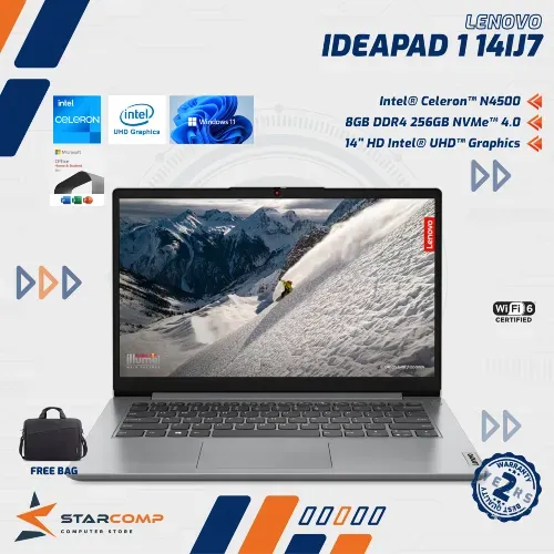 LENOVO IDEAPAD 1 14IJL7 CELERON N4500 8GB 256GB 14" W11+OHS