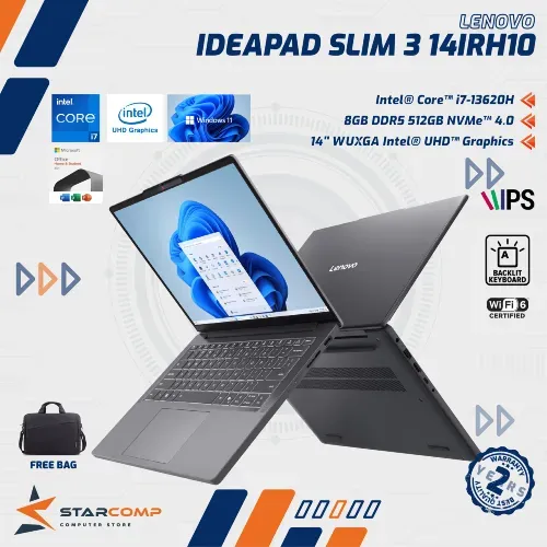 LENOVO IDEAPAD SLIM 3 14IRH10 I7-13620H 8GB 512GB WUXGA IPS W11+OHS