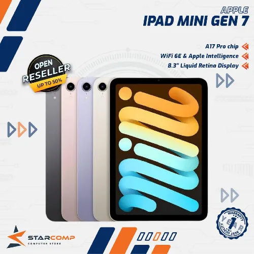 APPLE IPAD MINI 7 2024 WI-FI 128GB 256GB