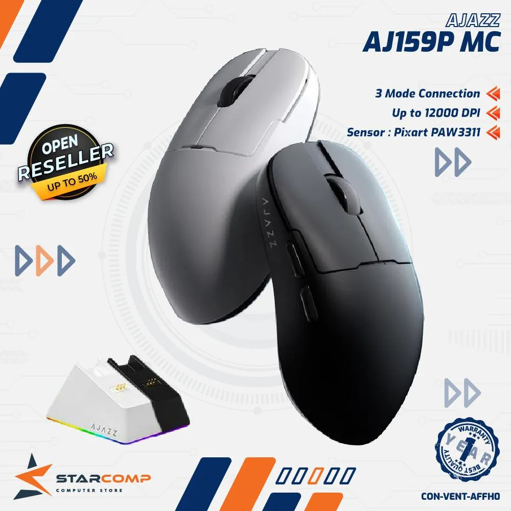 MOUSE AJAZZ AJ159P MC/LITE 3MODE NO LIGHT