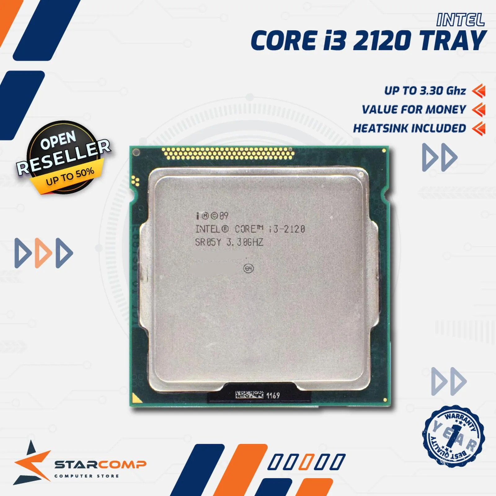 PROCESSOR INTEL CORE I3 2120 TRAY