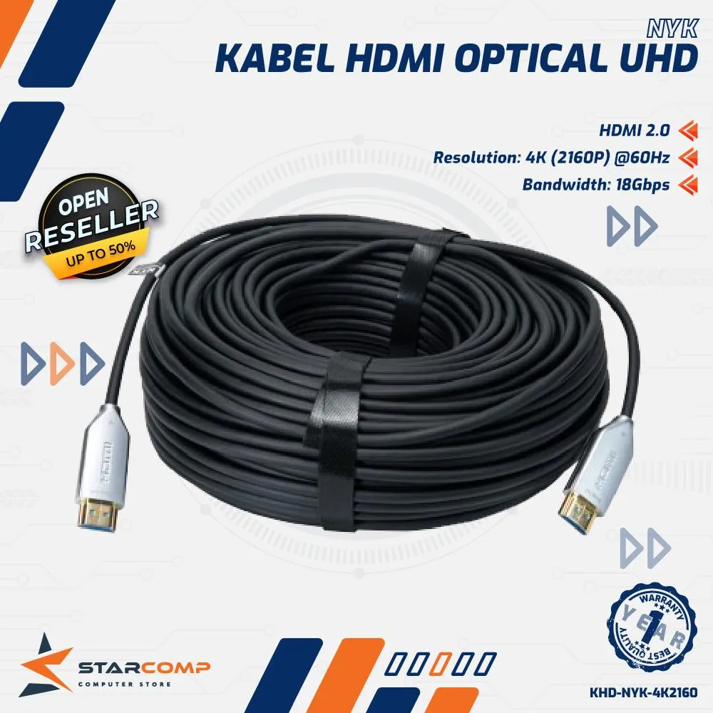 KABEL HDMI NYK ACTIVE OPTICAL CABLE 2160