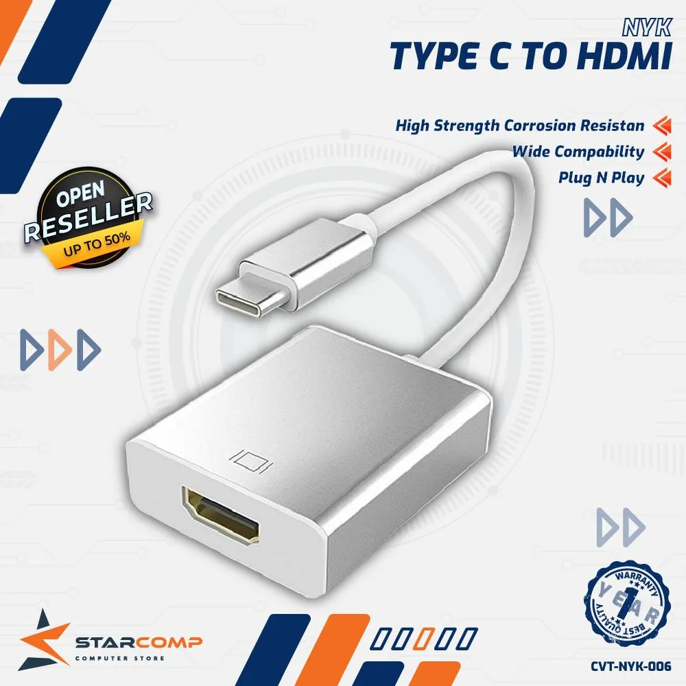 CONVERTER NYK TYPE C TO HDMI