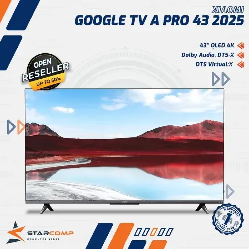 XIAOMI TV 43" A PRO 2025 QLED 4K DOLBY AUDIO DTS-X GOOGLE