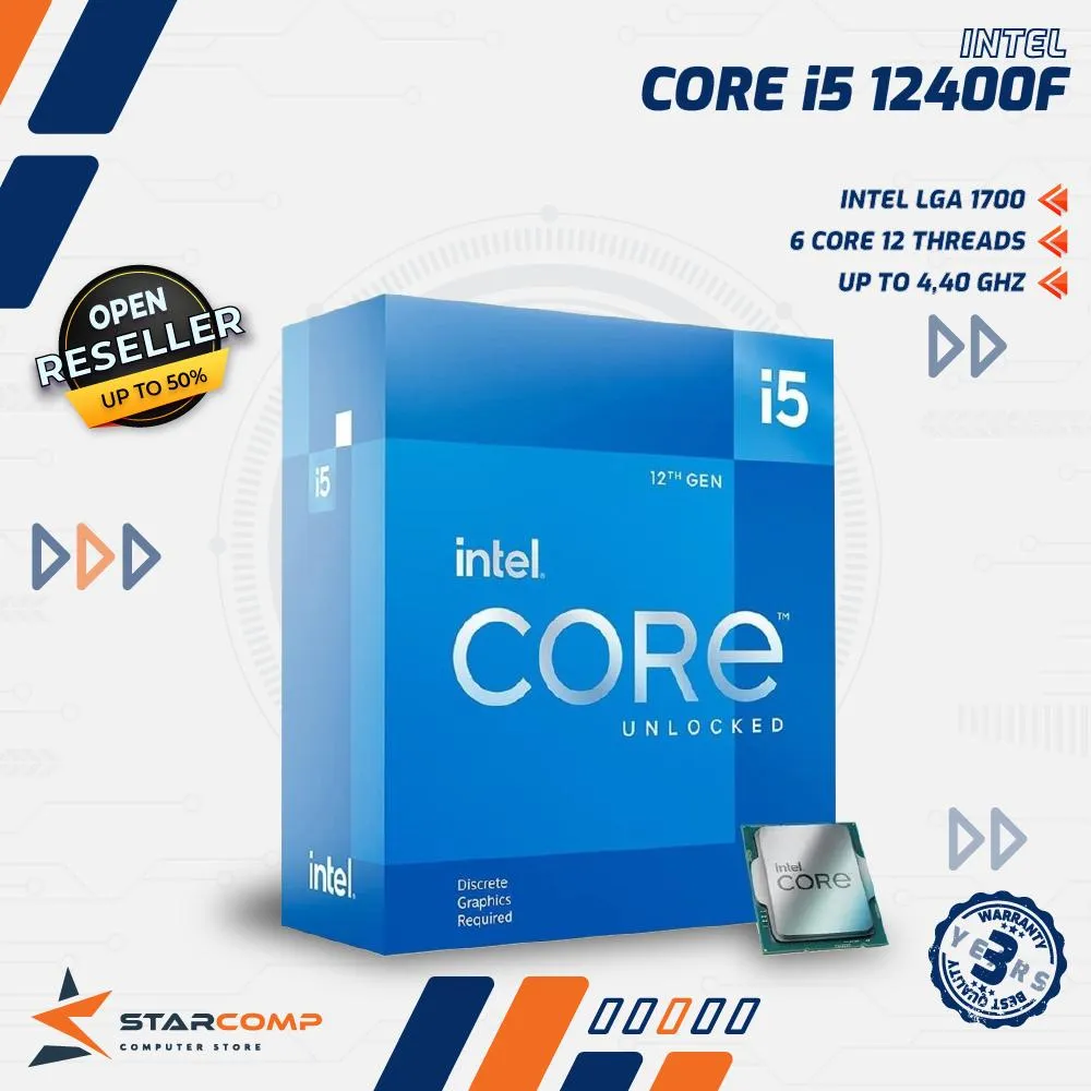 PROCESSOR INTEL CORE I5 12400F