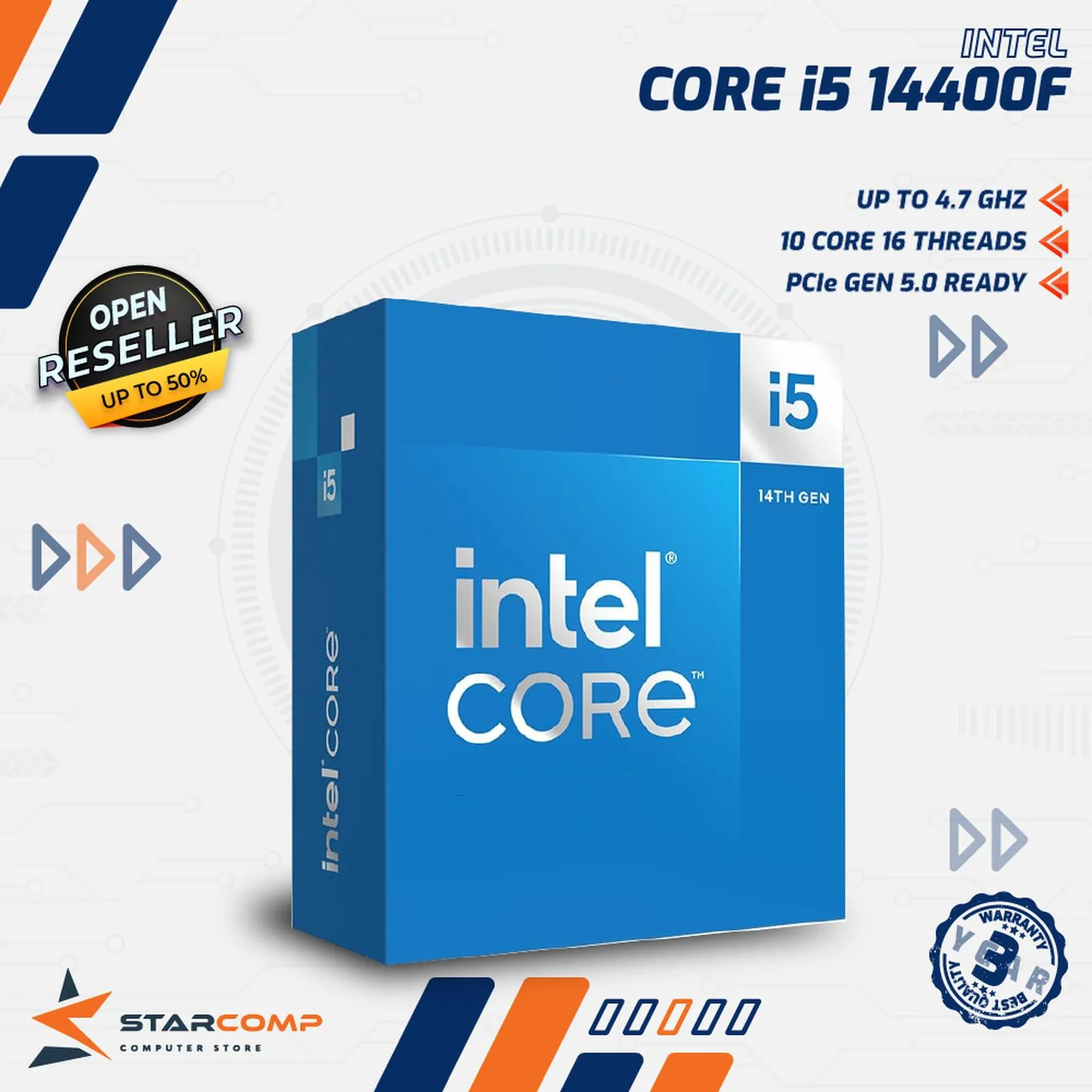 PROCESSOR INTEL CORE I5 14400F
