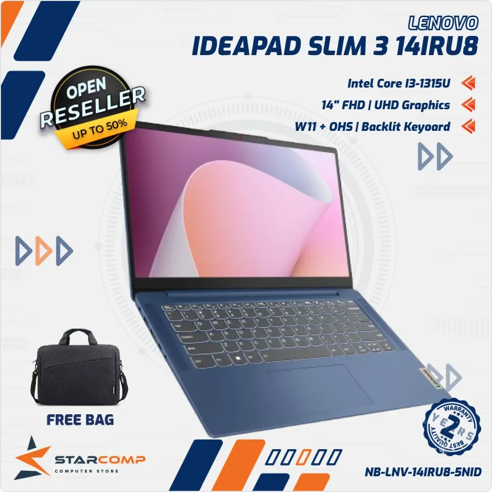 NOTEBOOK LENOVO IDEAPAD SLIM 3 14IRU8 CORE I3-1315U/8/256