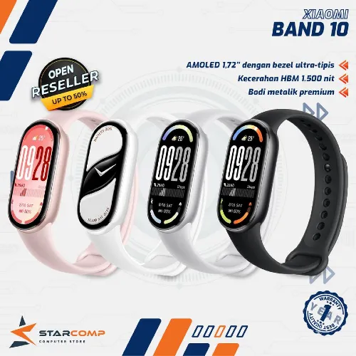 XIAOMI SMART BAND 10 1.72" AMOLED DISPLAY 150+ SPORTS MODES BATTERY UP TO 21 DAYS