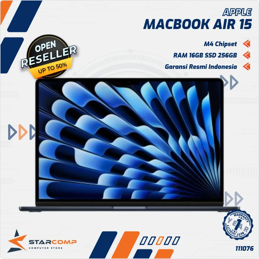 APPLE MACBOOK AIR 15 M4 10C CPU 16/256