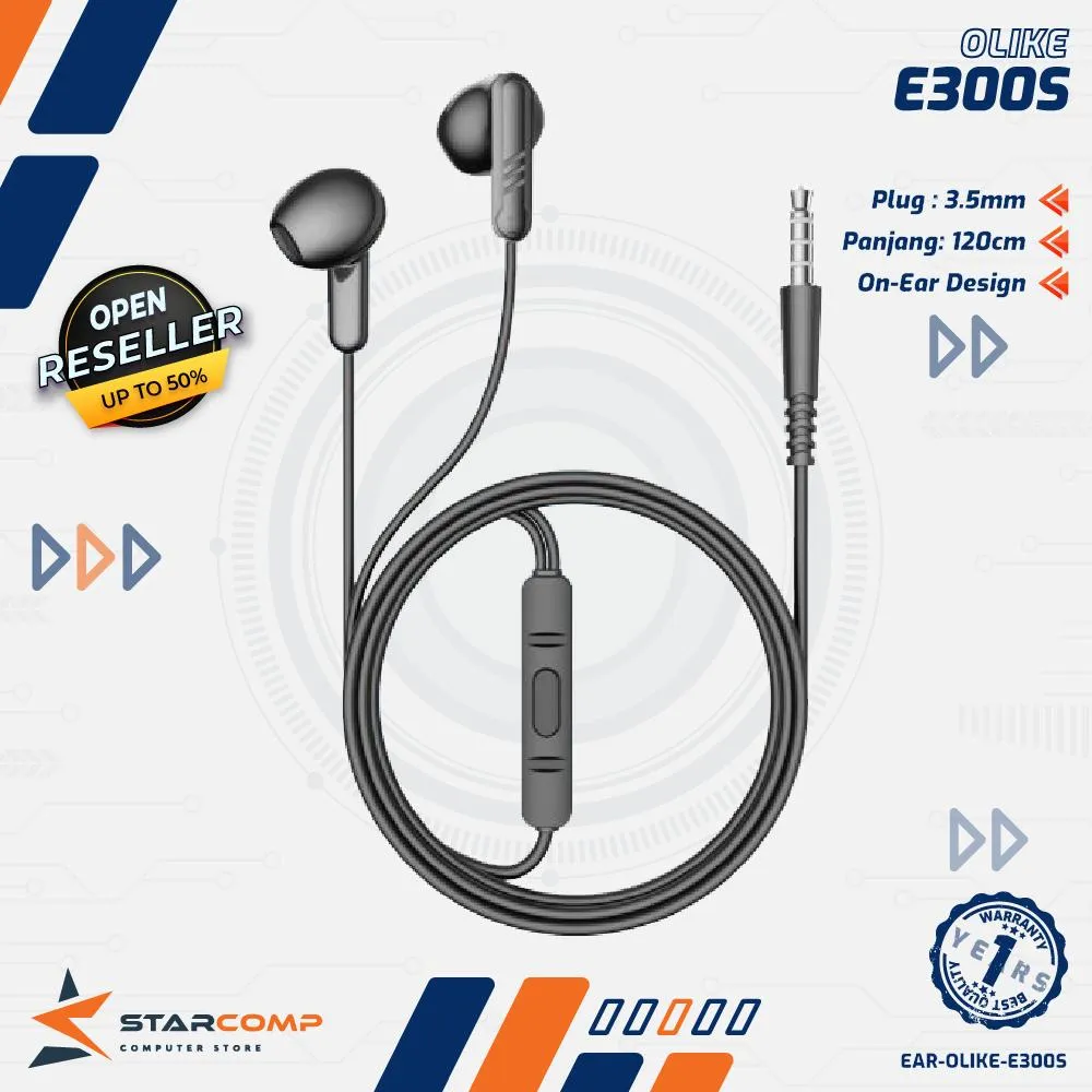EARPHONE OLIKE WIRED E300S