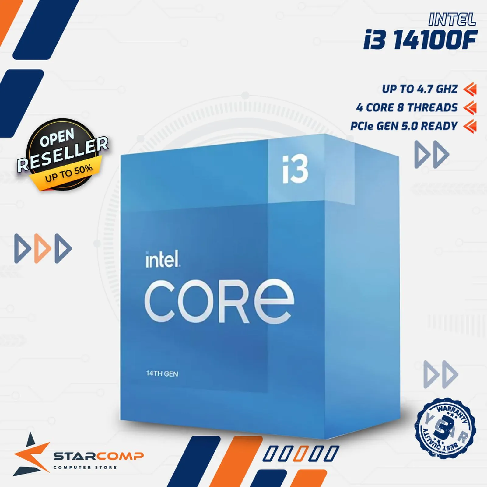 PROCESSOR INTEL CORE I3-14100F