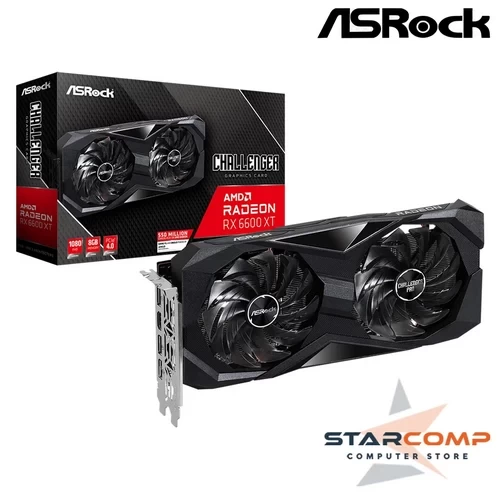 ASROCK RX 6600 XT CHALLENGER D 8GB OC RDNA 2 GDDR6 RADEON