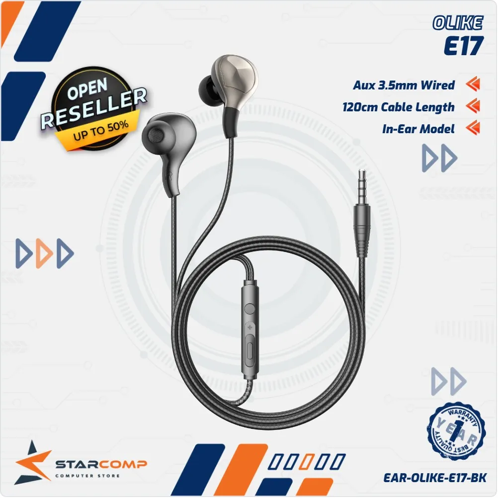 EARPHONE OLIKE WIRED E17