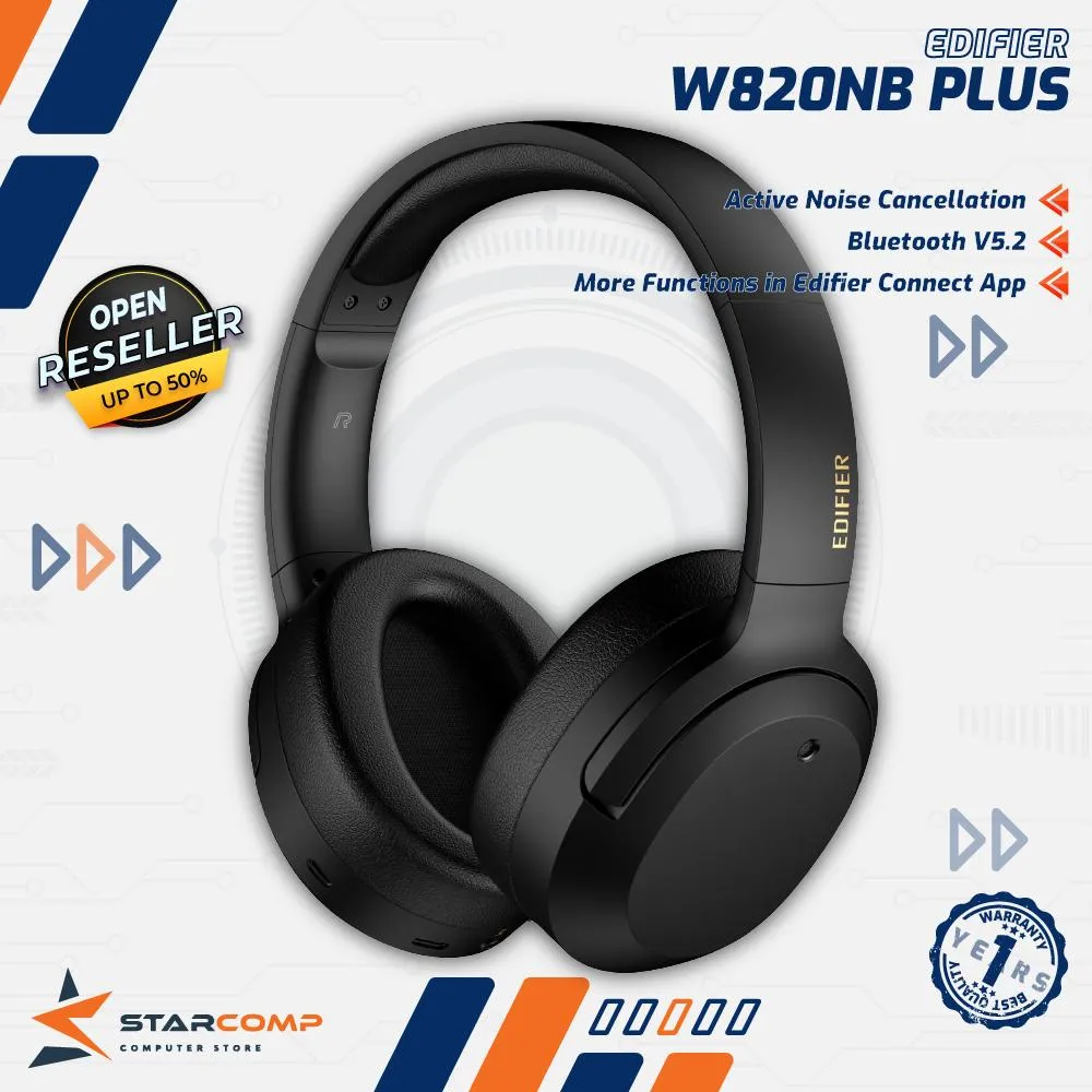 HEADSET EDIFIER W820NB PLUS SMOKY