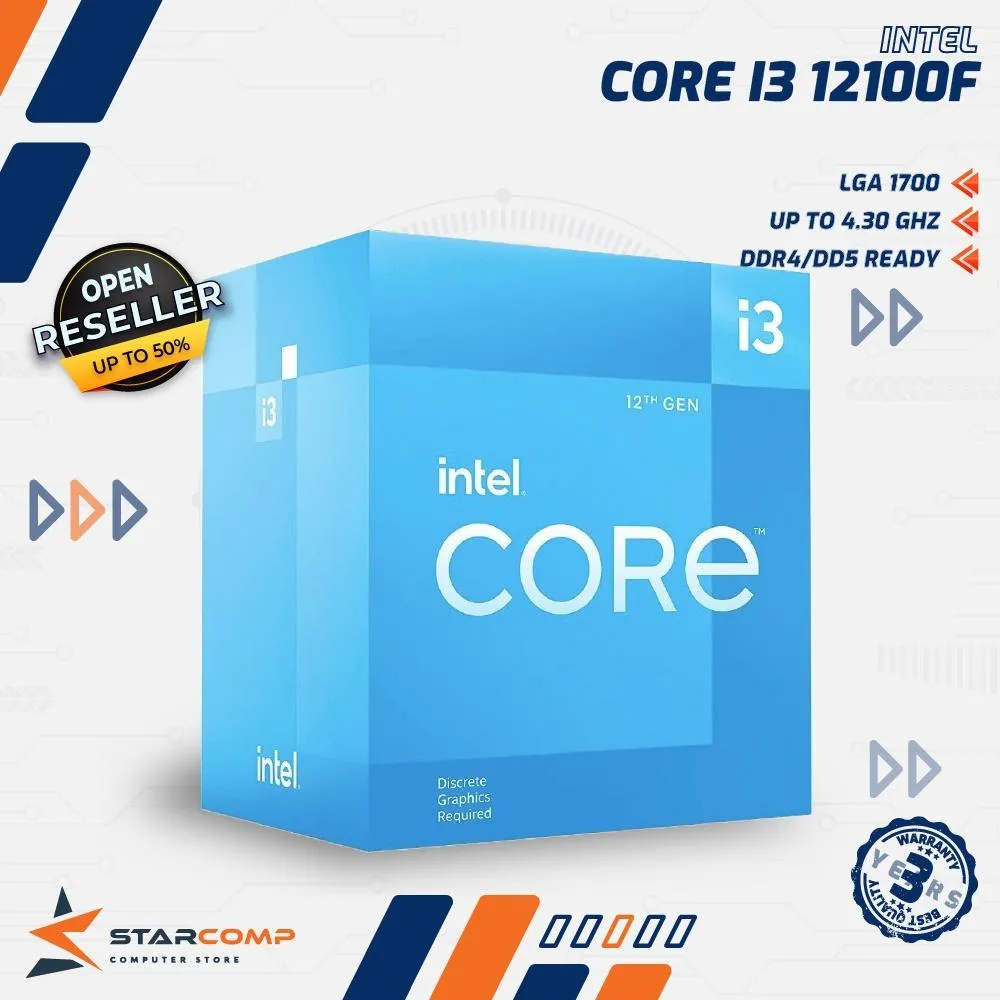 PROCESSOR INTEL CORE I3 12100F