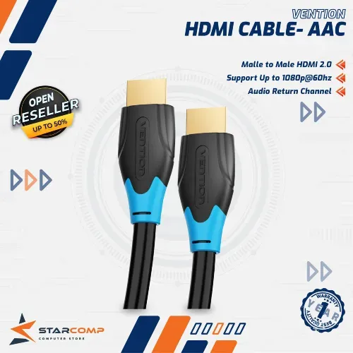 VENTION KABEL HDMI CABLE 3D UHD 4K 60HZ 30HZ 1080P PVC MATERIAL