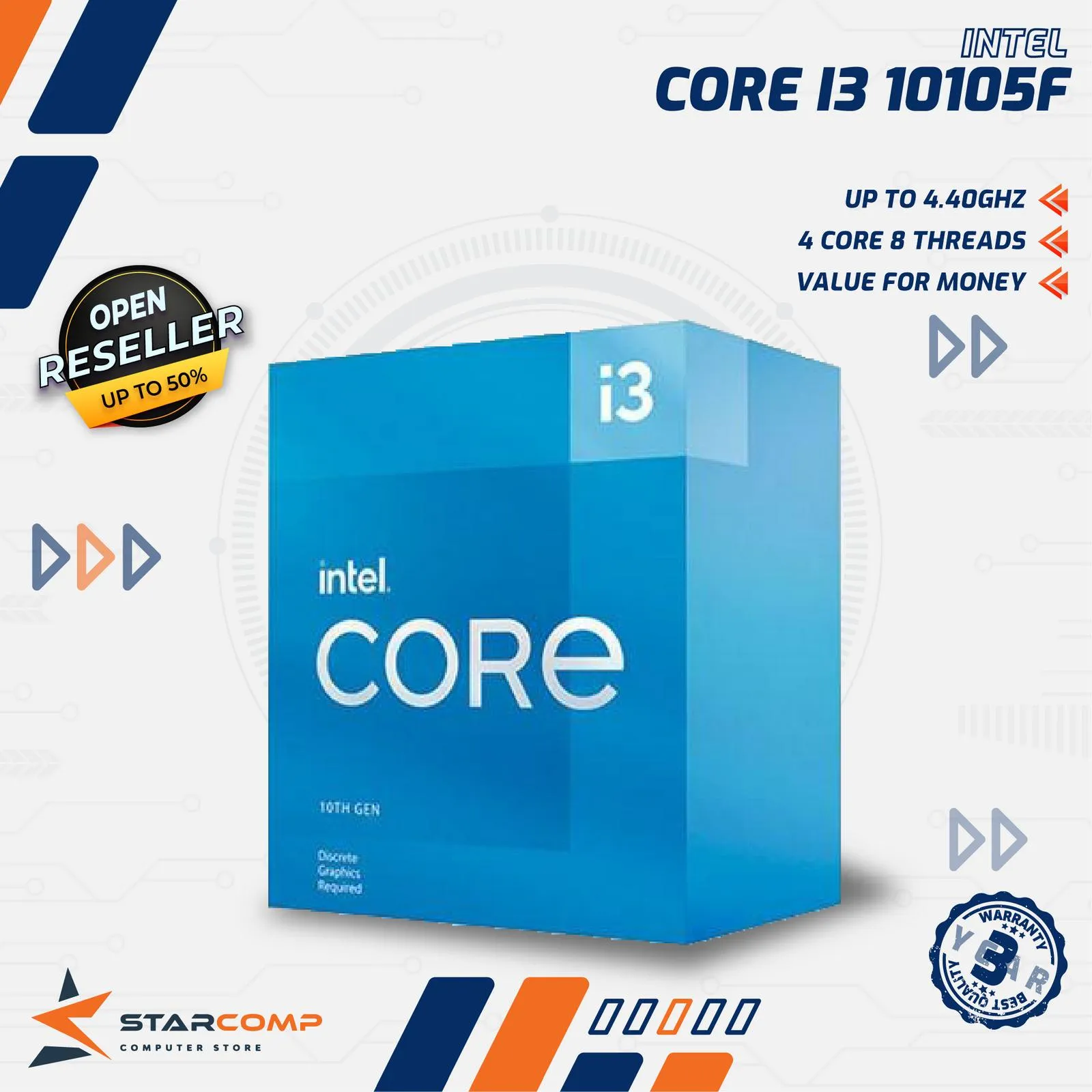 PROCESSOR INTEL CORE I3 10105F