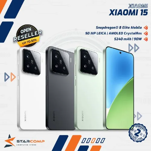 XIAOMI 15 12/512 12/256 GB LEICA SNAPDRAGON 8 ELITE XIAOMI HYPER AI MI 15 GARANSI RESMI