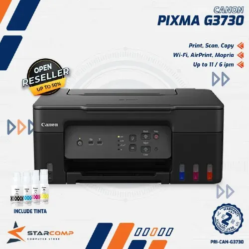 PRINTER CANON PIXMA G3730 WIRELESS ALL-IN-ONE WIFI PIGMEN GI-71