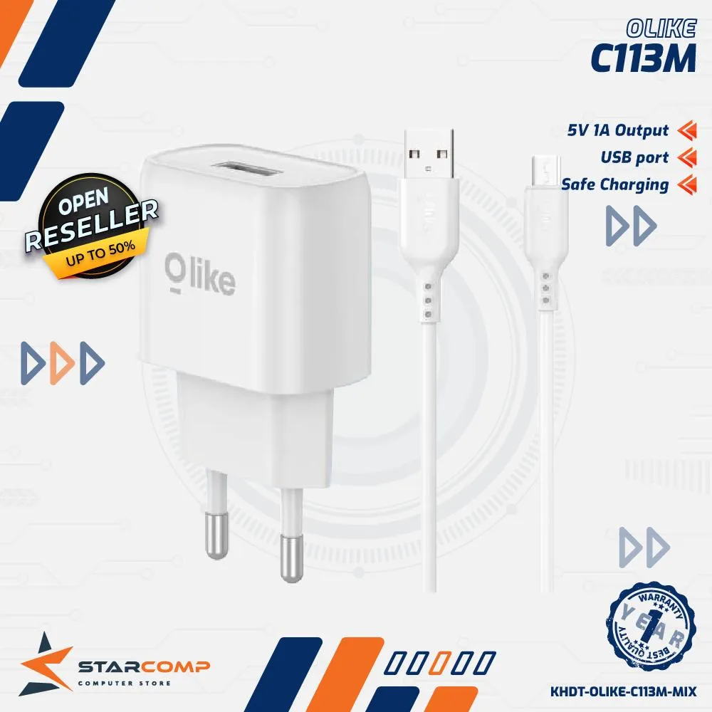 CHARGER SET OLIKE USB MICRO C113M (ISI 15)