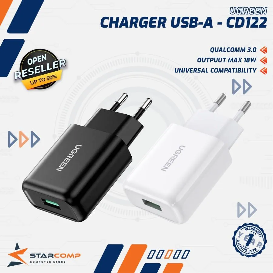 CHARGER UGREEN USB-A QC 3.0 18W