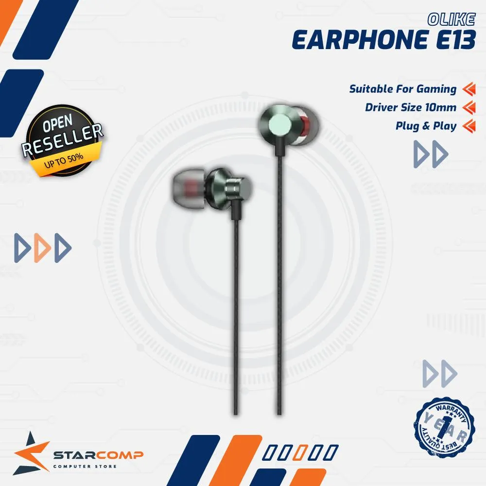 EARPHONE OLIKE WIRED E13