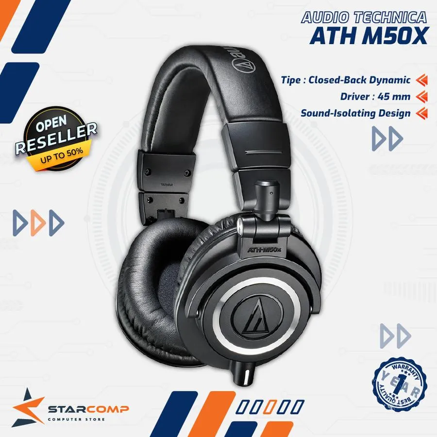 HEADSET AUDIO TECHNICA M50X
