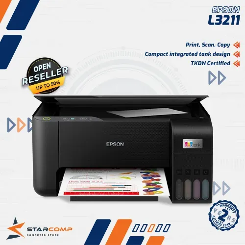 PRINTER EPSON L3211 TKDN ALL IN ONE INK TANK PRINTER PRINT SCAN COPY