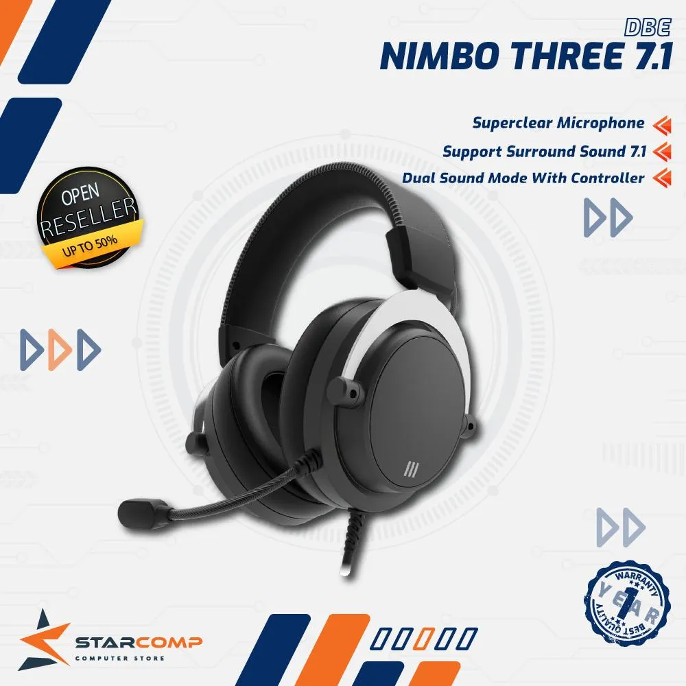 HEADSET DBE NIMBO THREE 7.1