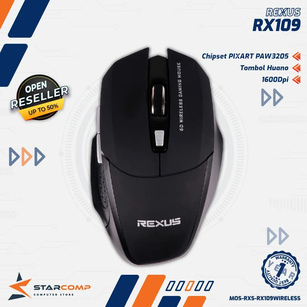 MOUSE REXUS RX109 WIRELESS