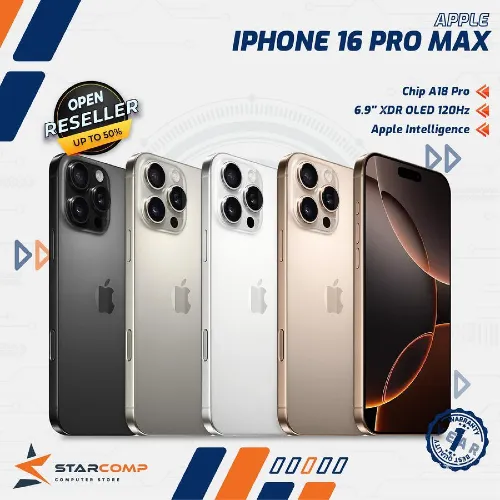 APPLE IPHONE 16 PRO MAX TITANIUM 256GB 512GB 1TB