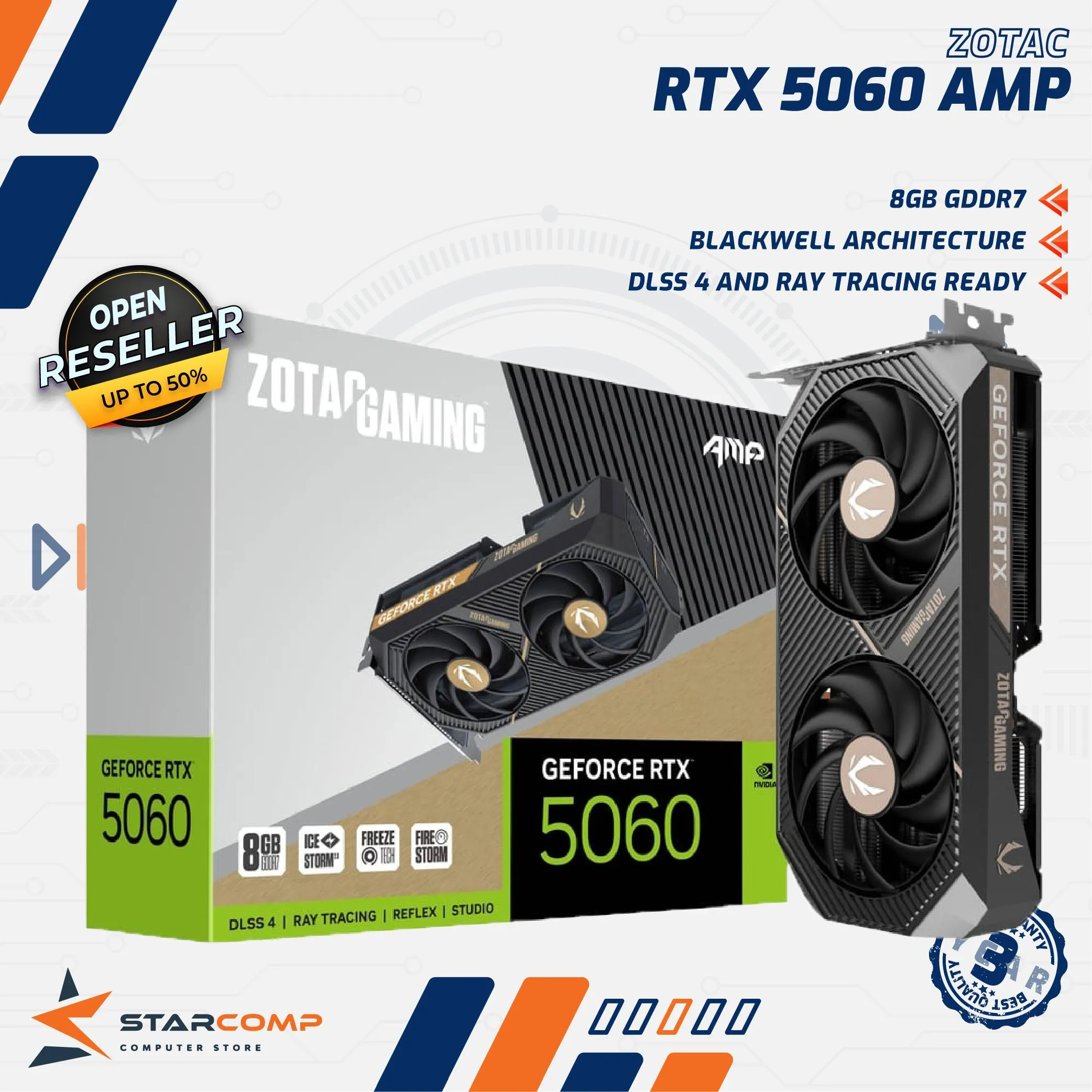 VGA ZOTAC RTX5060 AMP D7 128BIT
