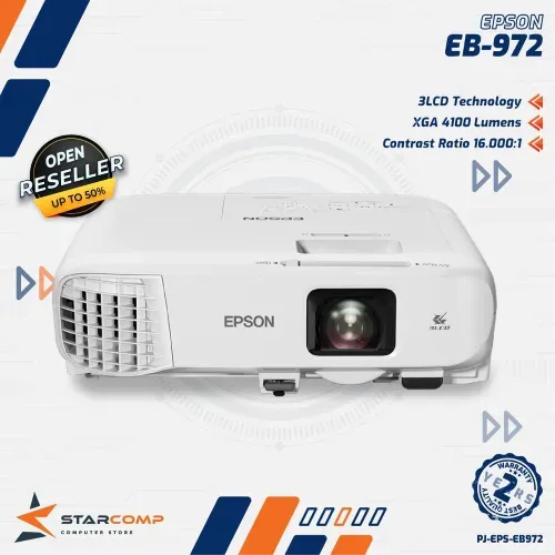 PROJECTOR EPSON EB-972 XGA 3LCD 4000 LUMENS