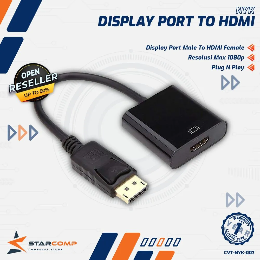 CONVERTER NYK DISPLAY PORT TO HDMI