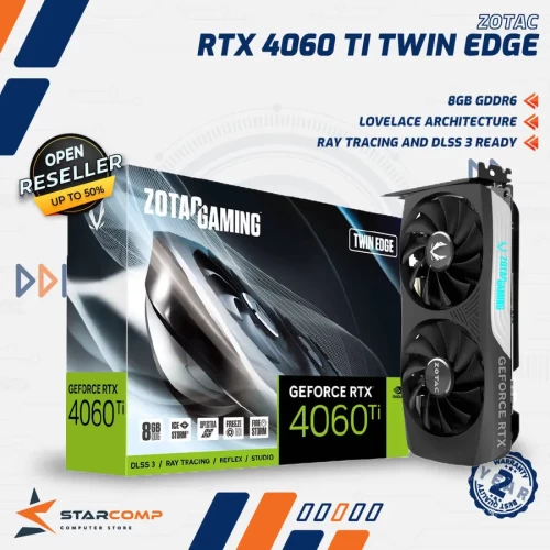 ZOTAC GEFORCE RTX 4060 TI TWIN EDGE 8GB GDDR6