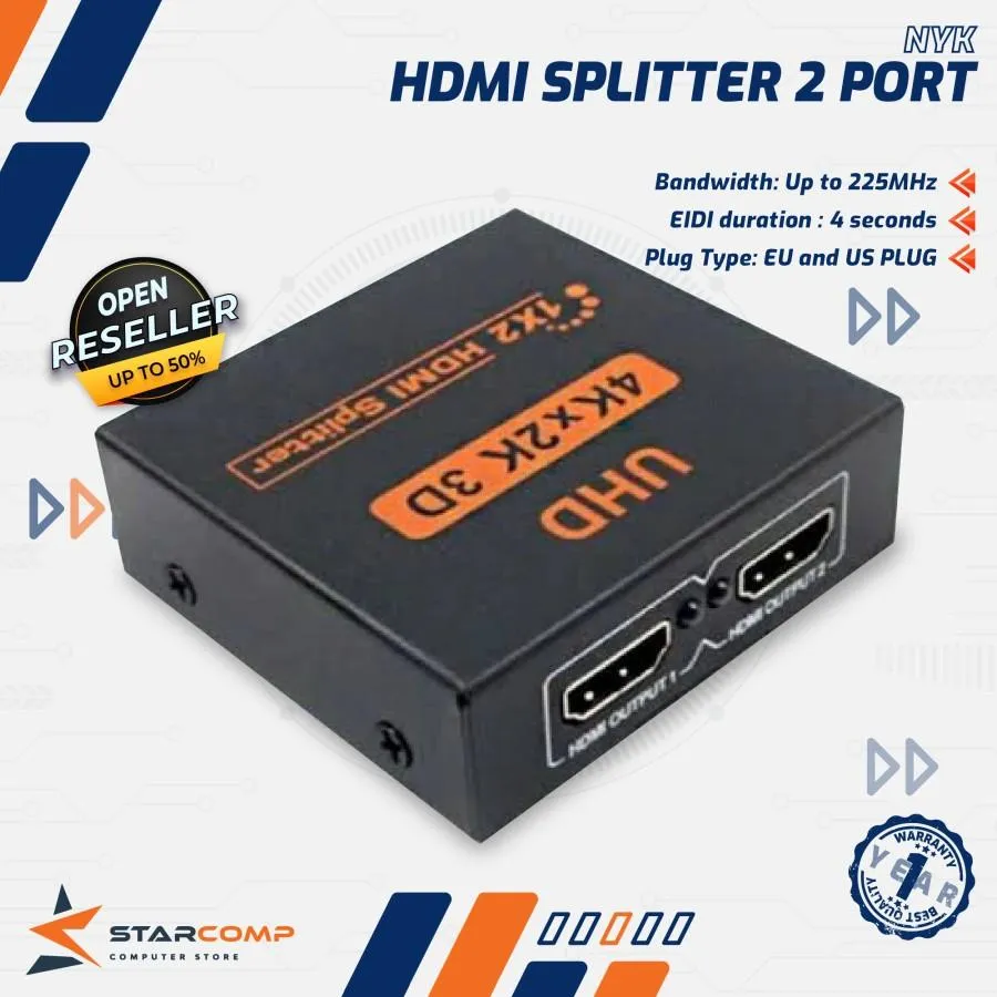 HDMI SPLITER NYK 2 PORT