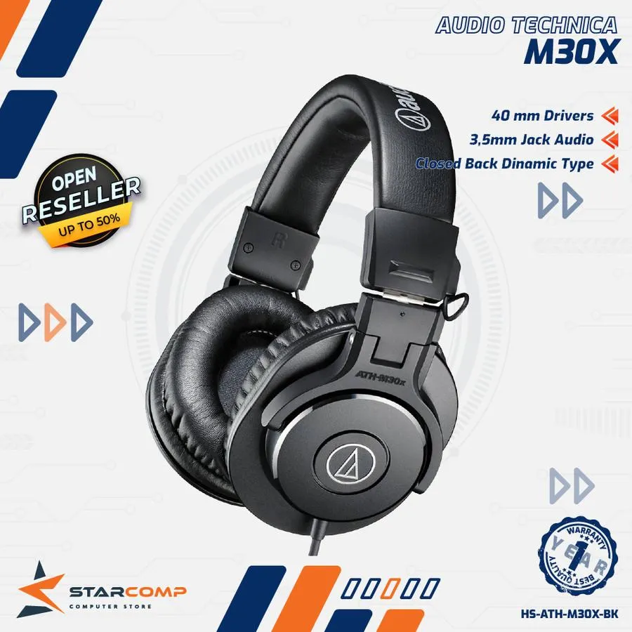 HEADSET AUDIO TECHNICA M30X