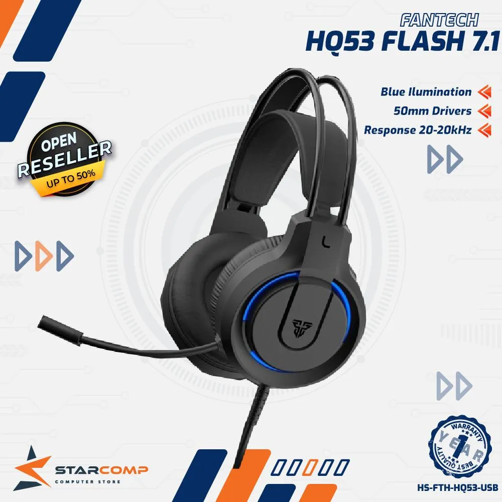 HEADSET FANTECH HQ53 FLASH 7.1