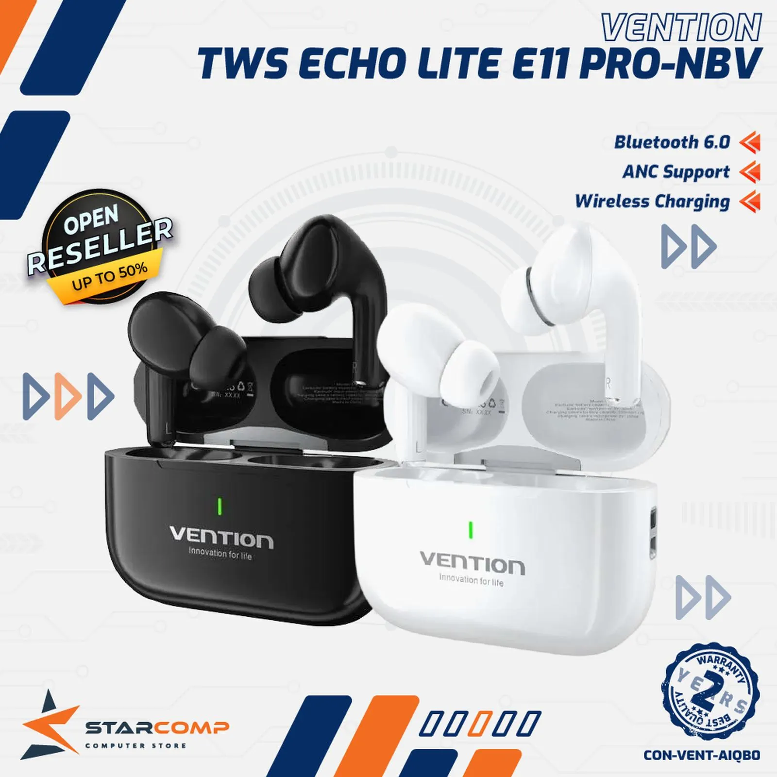 TWS VENTION ECHO LITE E11 PRO (NBVW0-PRO / NBVB0-PRO)