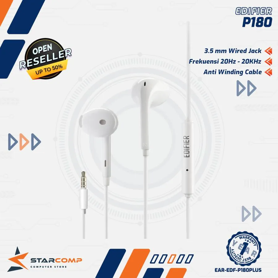 EARPHONE EDIFIER P180 PLUS